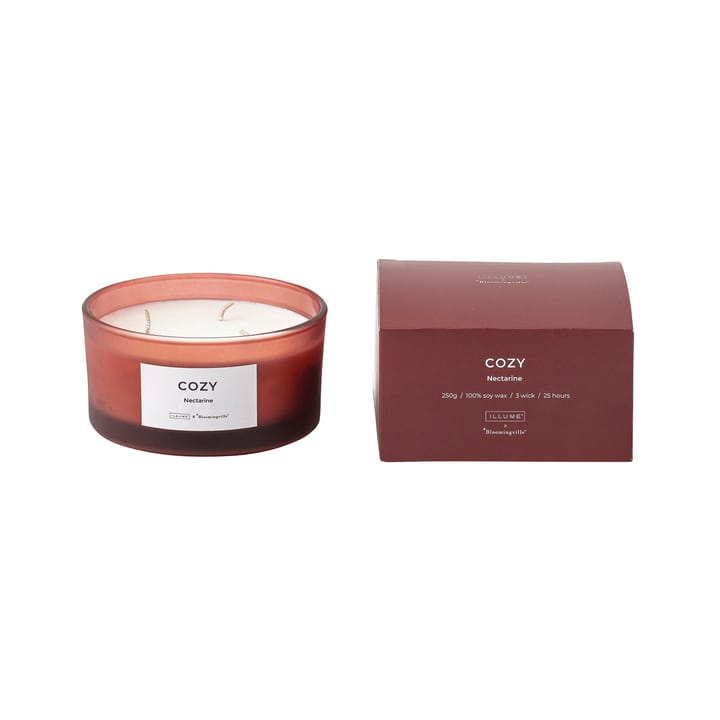 Vela perfumada Cozy Nectarine - 250 g - Illume x Bloomingville