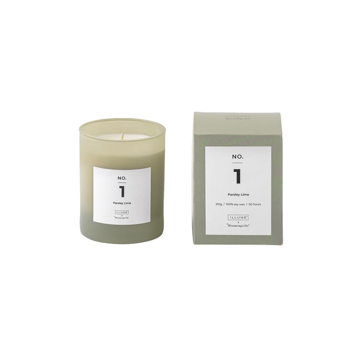 Vela perfumada NO. 1 Parsley Lime - 200 g + Caja regalo - Illume x Bloomingville