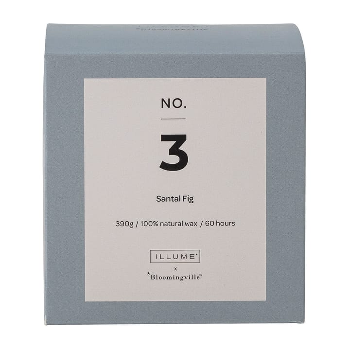 Vela perfumada NO. 3 Santal Fig - 390 g + Giftbox - Illume x Bloomingville