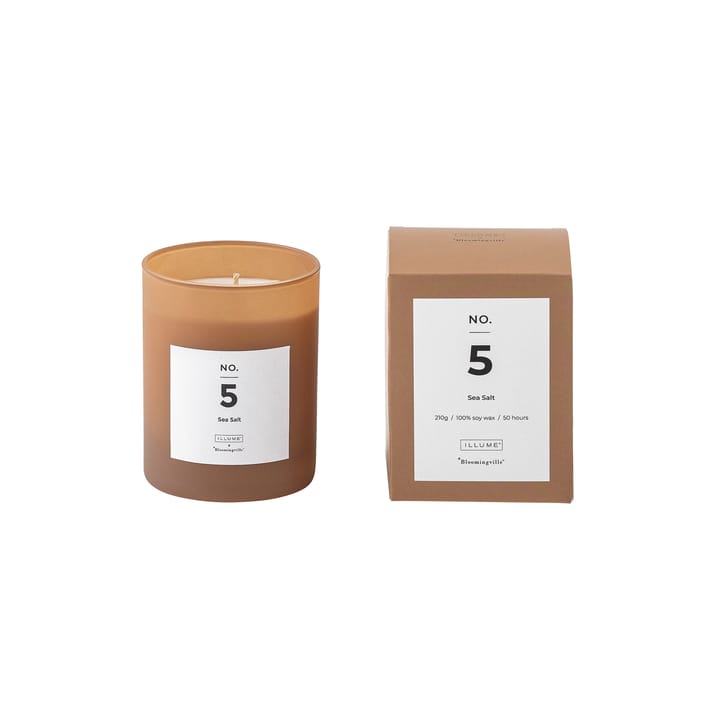 Vela perfumada NO. 5 Sea Salt - 200 g + Caja regalo - Illume x Bloomingville