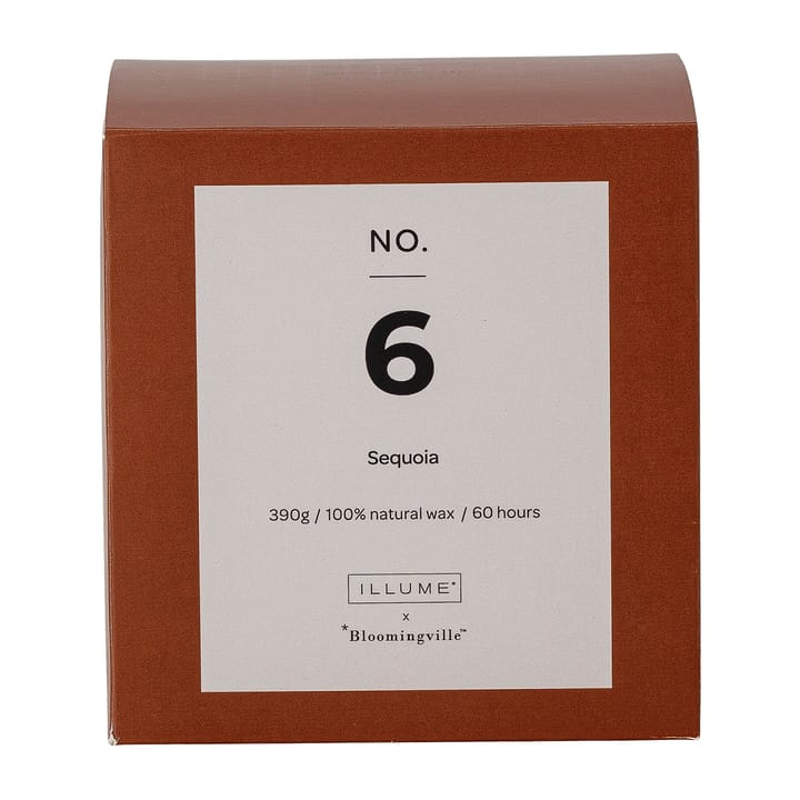 Vela perfumada NO. 6 Sequoia - 390 g + Giftbox - Illume x Bloomingville