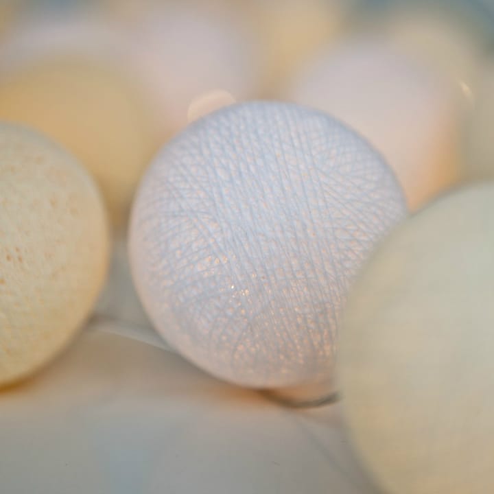 Guirnalda de luces Creamy White, 20 bolas Irislights