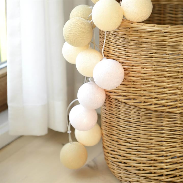 Guirnalda de luces Creamy White, 20 bolas Irislights