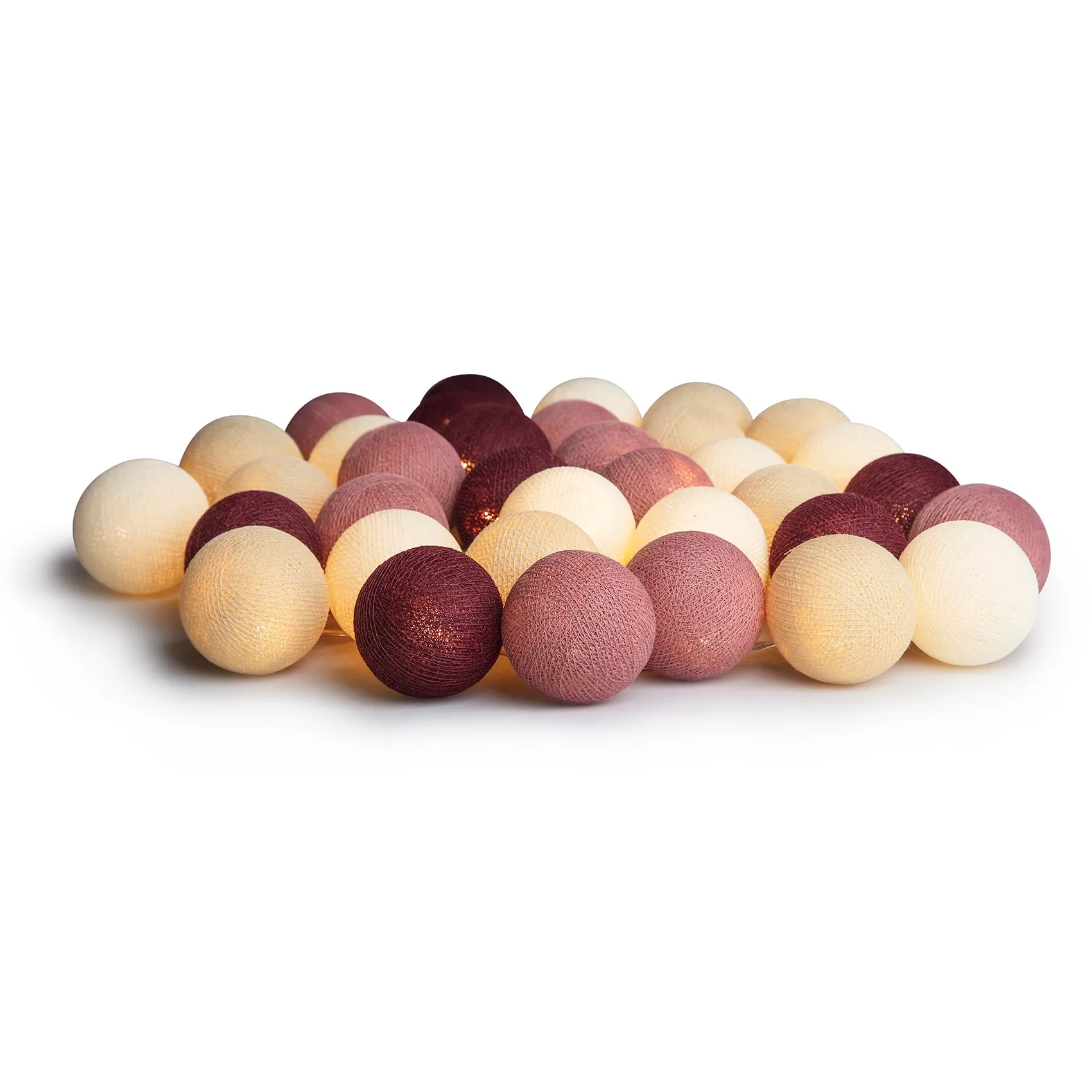 Guirnalda de luces Dusty Pink, 35 bolas Irislights