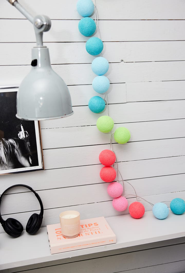 Guirnalda de luces Irislights Neon, 20 bolas Irislights