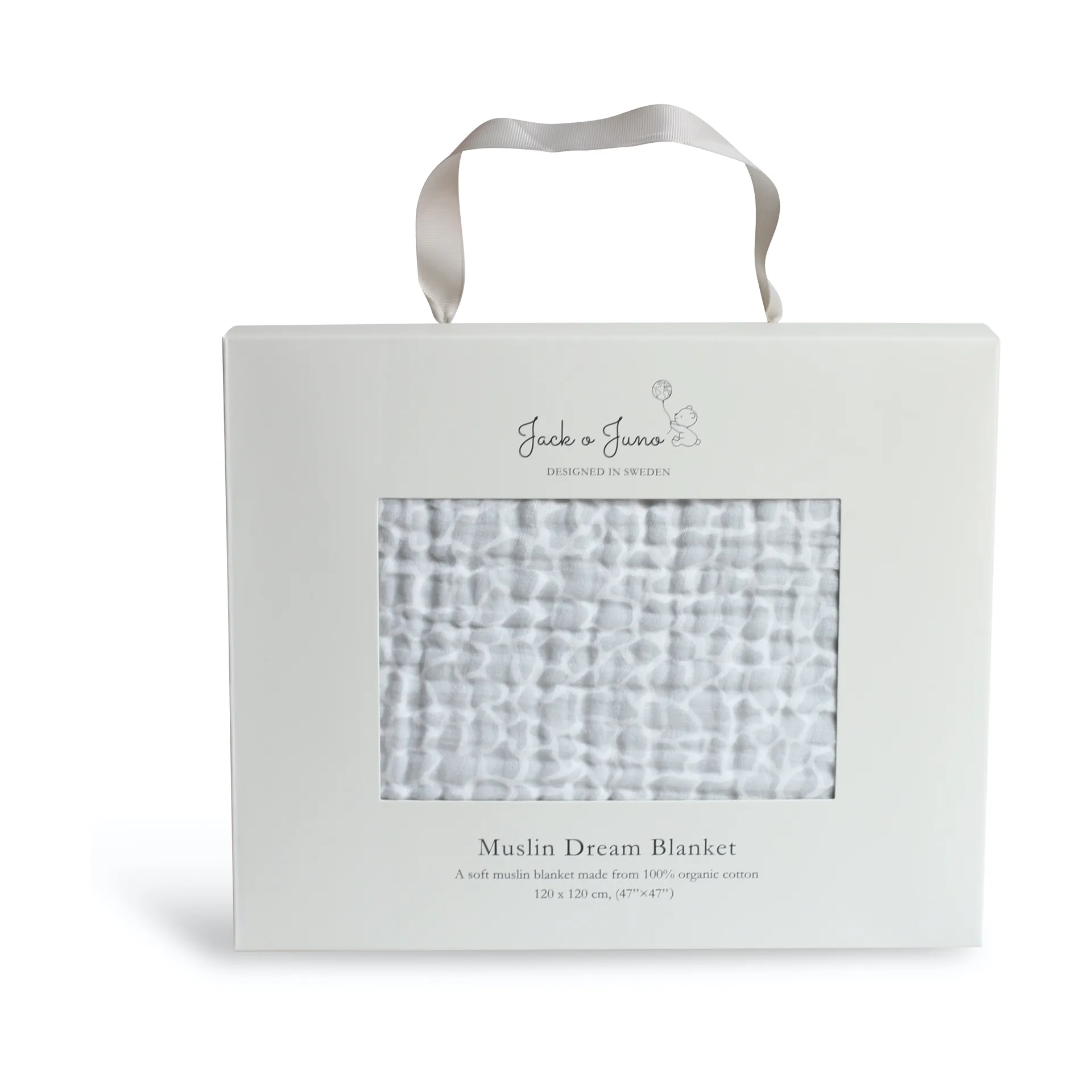 Manta gruesa de algodón Dream 120x120 cm, Giraffe Jack o Juno