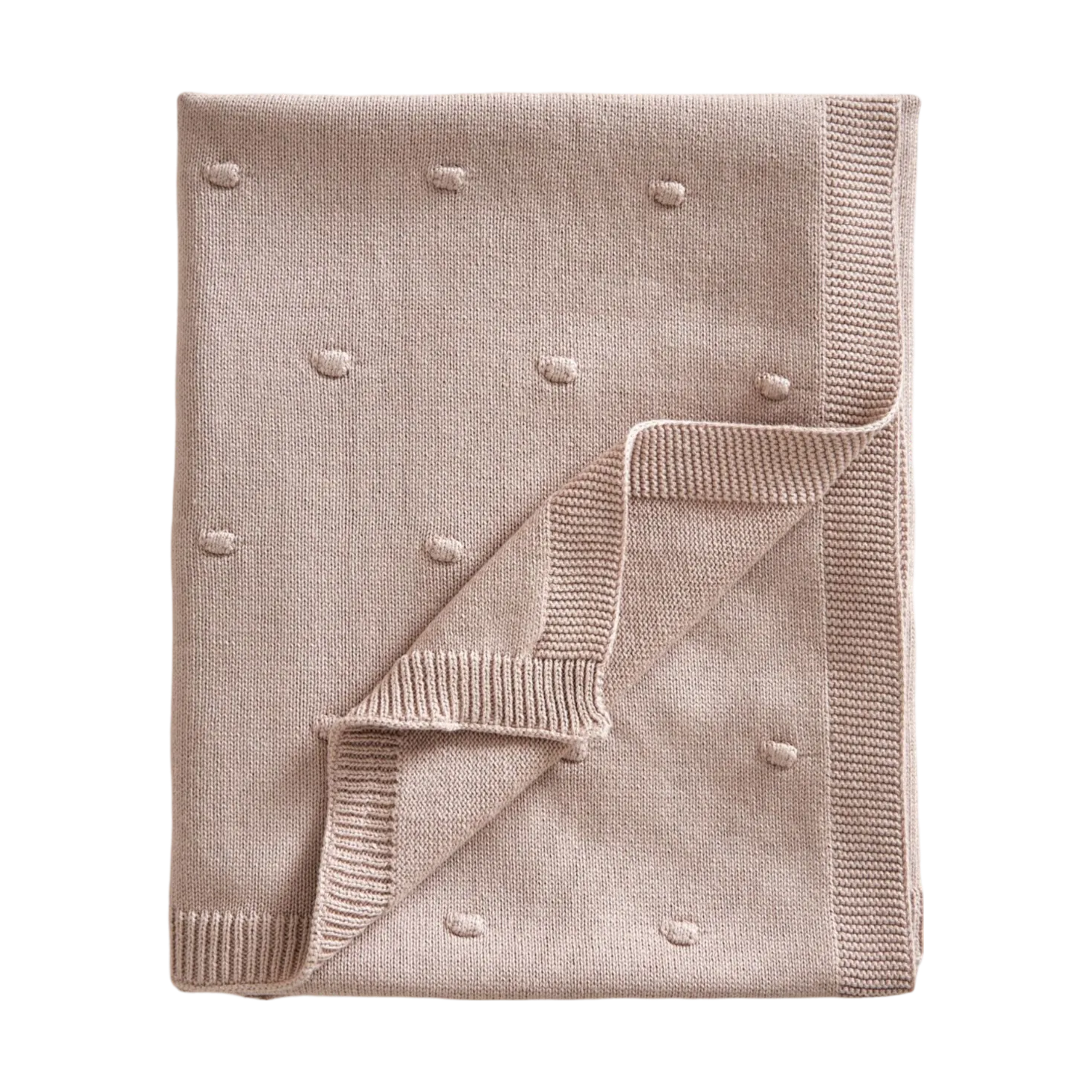 Manta para bebé Bubble de punto 80x100 cm, Dusty pink Jack o Juno