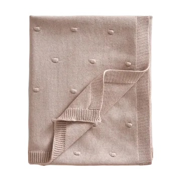 Manta para bebé Bubble de punto 80x100 cm - Dusty pink - Jack o Juno