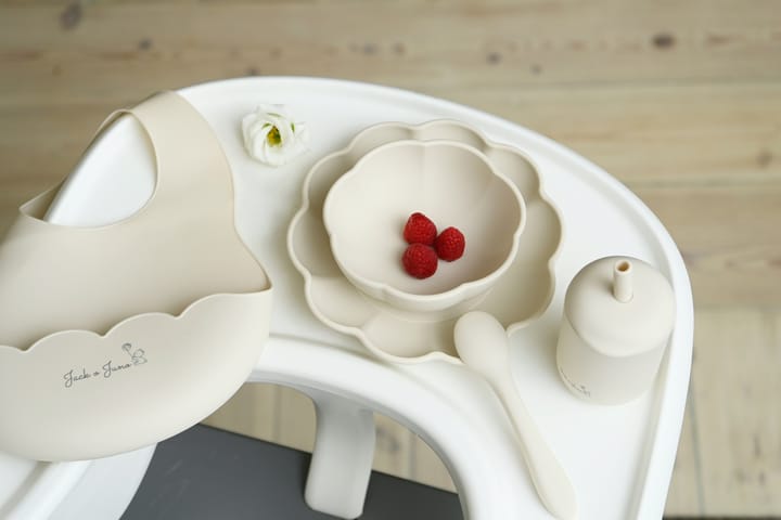 Vajilla infantil Little Poppy 4 piezas, Cream Jack o Juno