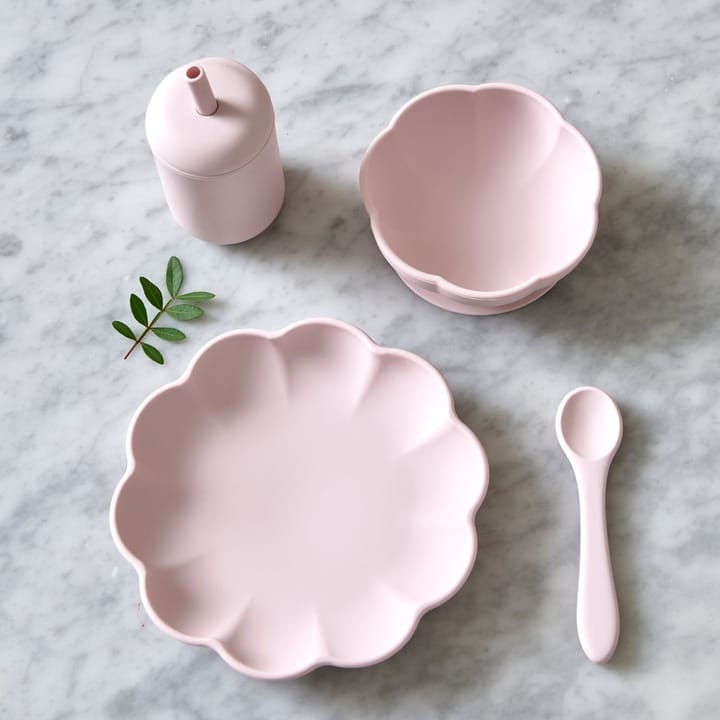 Vajilla infantil Little Poppy 4 piezas, Light pink Jack o Juno