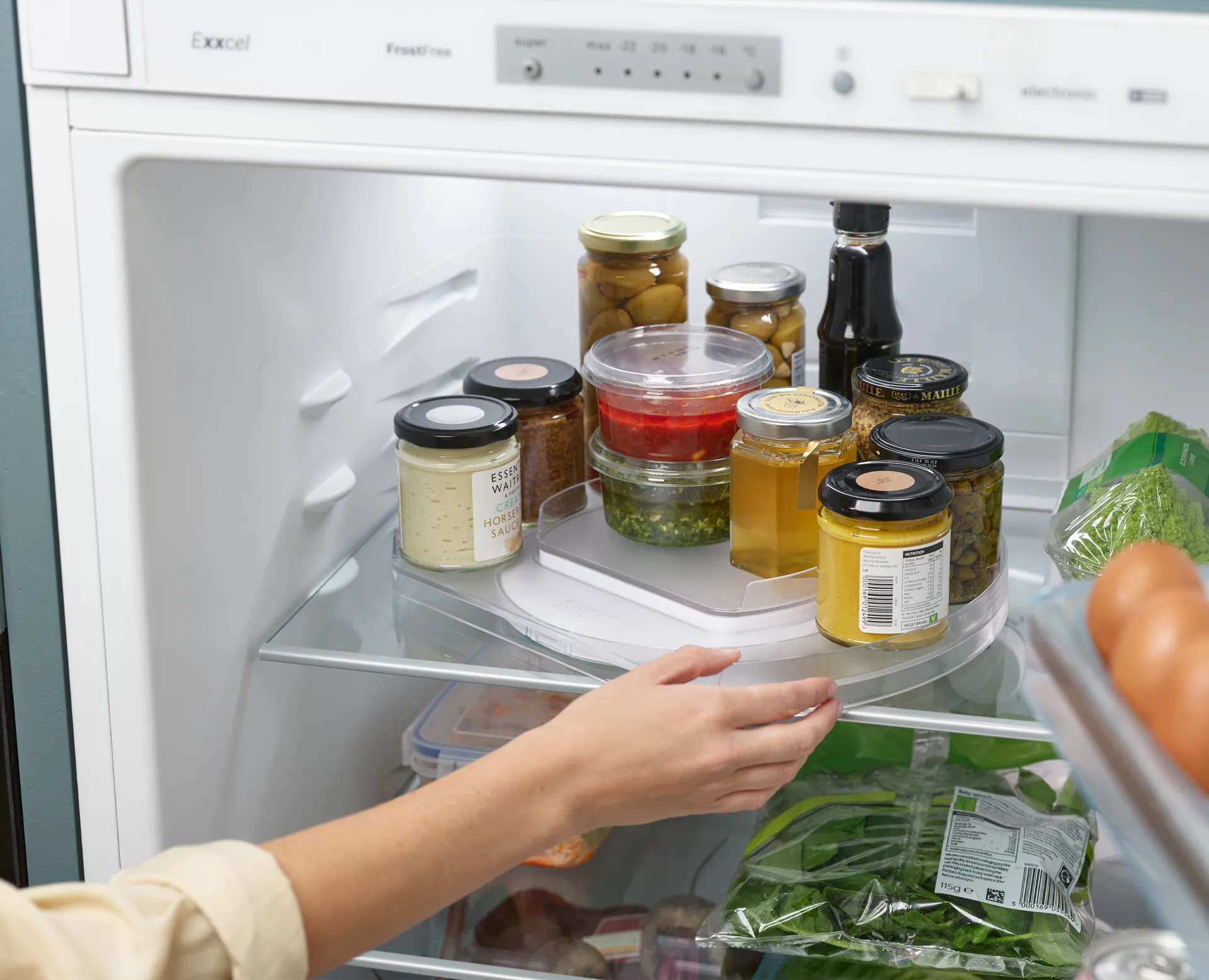 Bandeja giratoria para nevera Fridgestore, Transparente Joseph Joseph