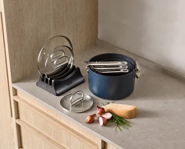 Batería de cocina antiadherente Space 8 piezas - Azul - Joseph Joseph
