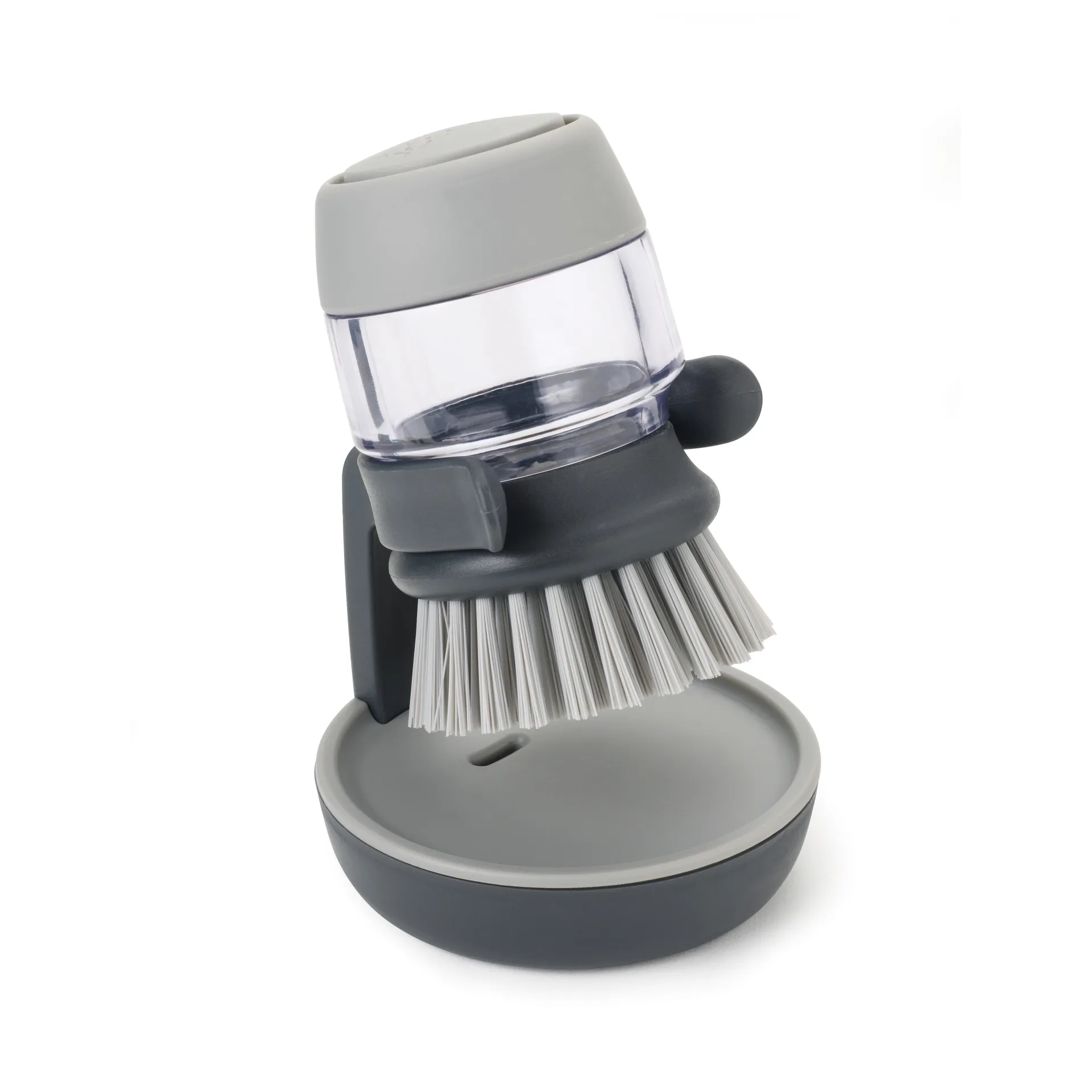 Cepillo dispensador jabón Palm 13,5 cm, Gris Joseph Joseph