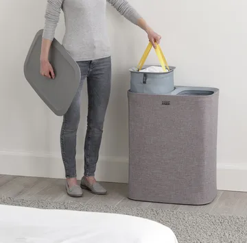 Cesto para ropa Tota 90 L - Gris - Joseph Joseph