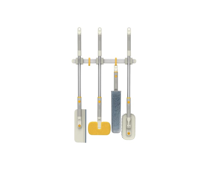 Cleantech Carril de almacenamiento de herramientas de limpieza, Plata Joseph Joseph