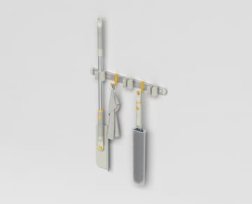 Cleantech Carril de almacenamiento de herramientas de limpieza - Plata - Joseph Joseph