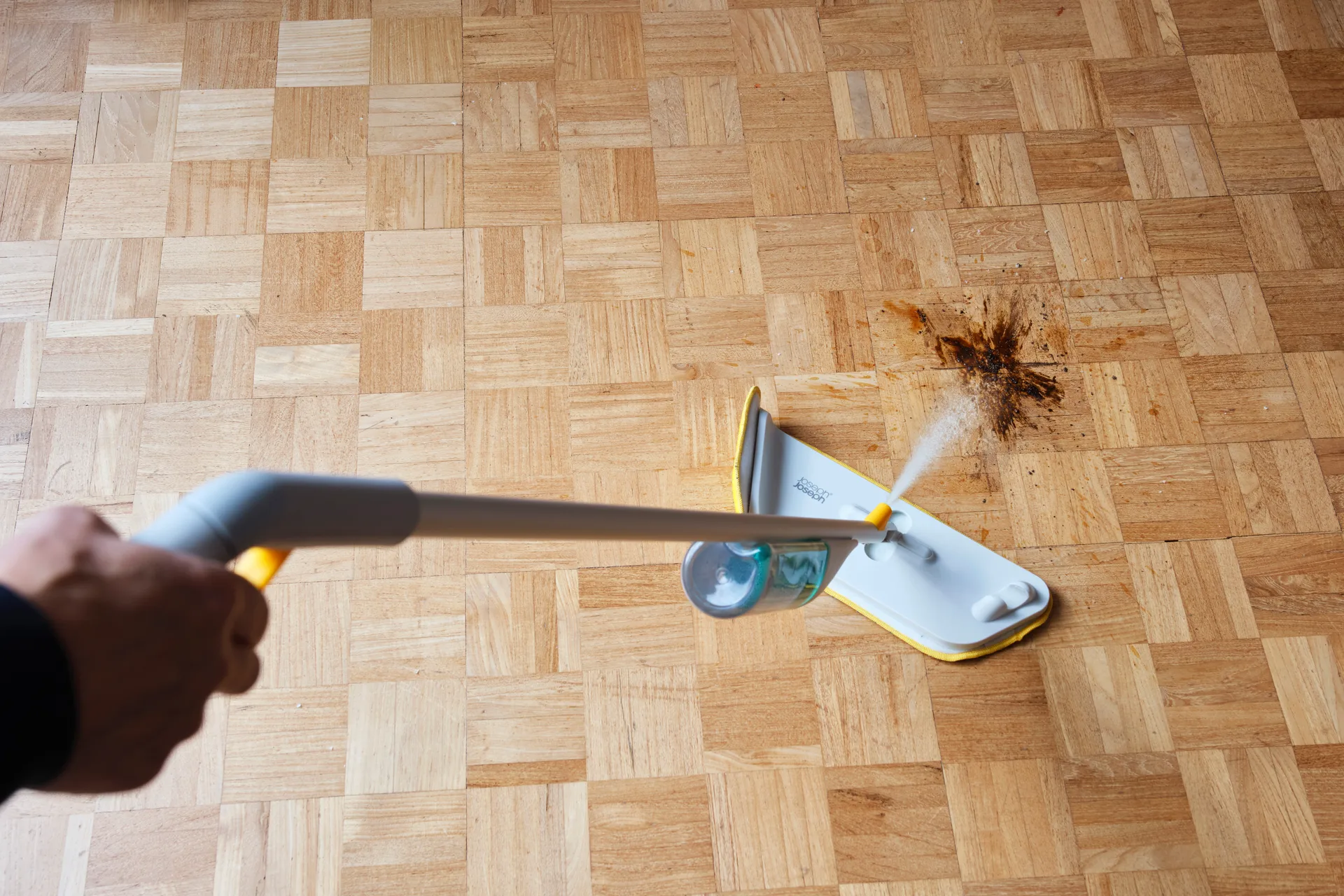 Cleantech mopa de suelo 2-en-1 con fregado, Light Stone Joseph Joseph