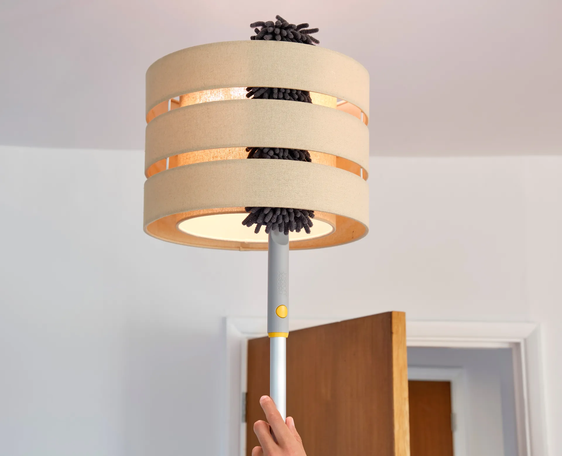 Cleantech plumero 3-en-1 con funda de almacenamiento, Light Stone Joseph Joseph