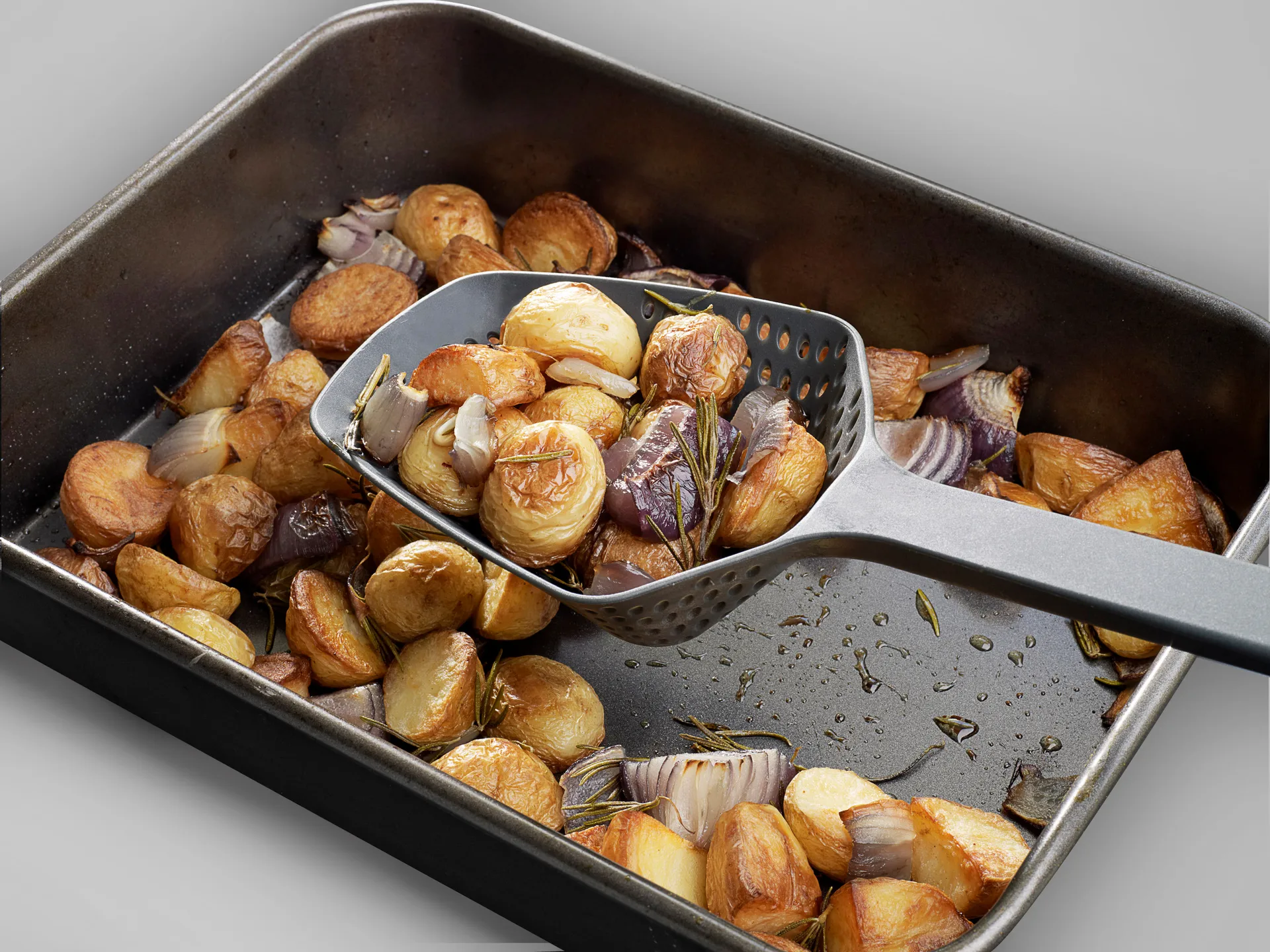 Colador Scoop plus 34 cm, Negro Joseph Joseph