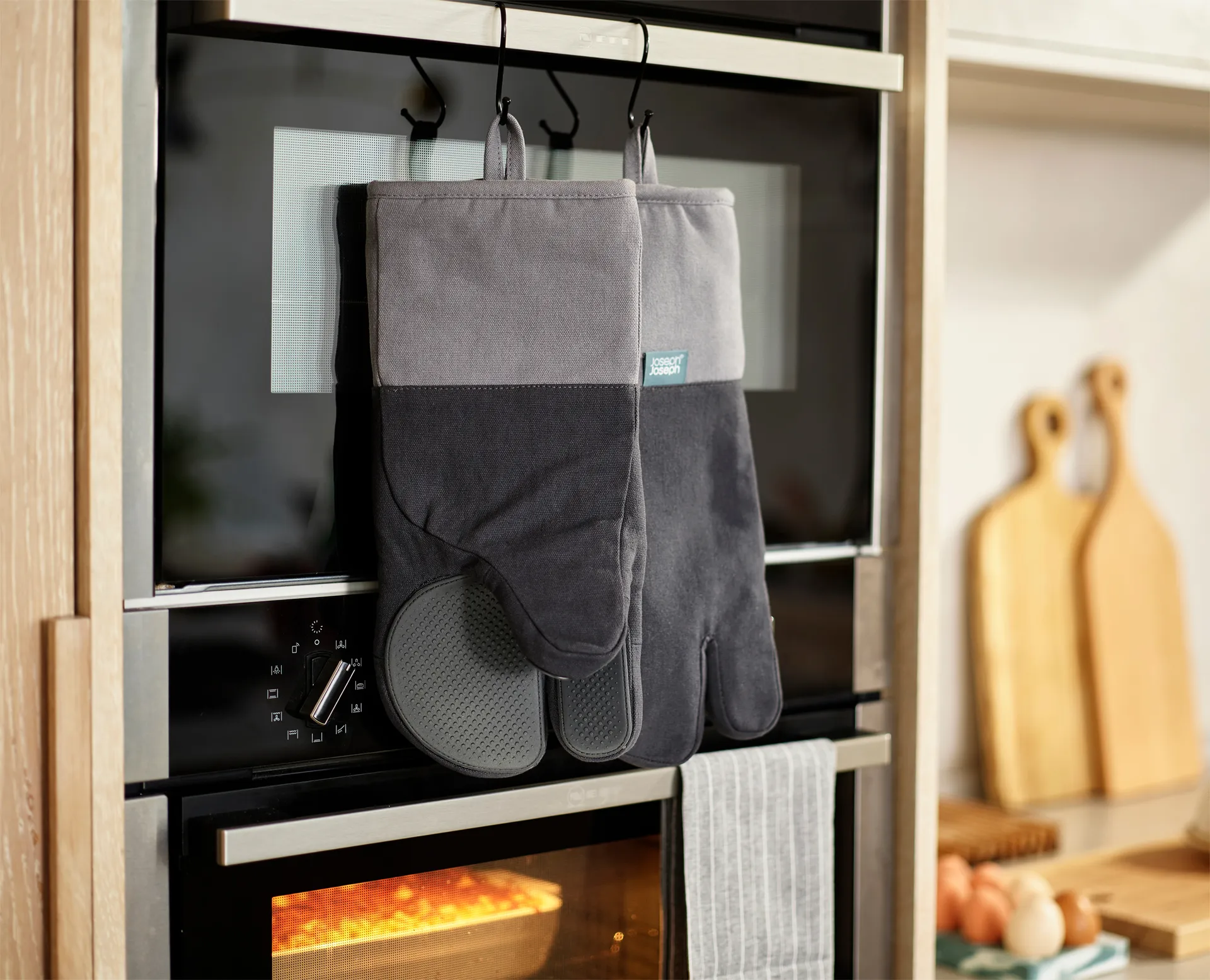 Guantes para horno Pinch 34,5 cm, Gris Joseph Joseph