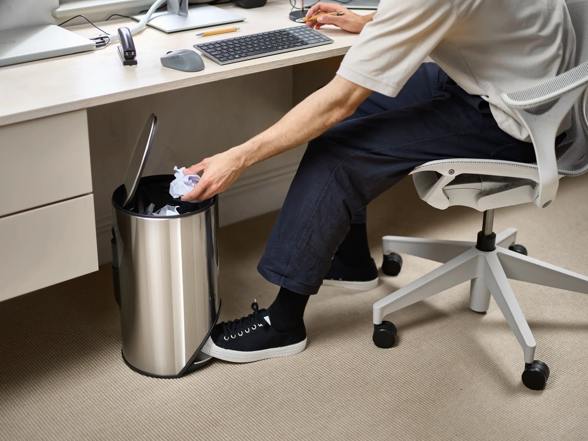 Joseph Joseph Arc cubo de pedal 10 L, Stainless steel Joseph Joseph