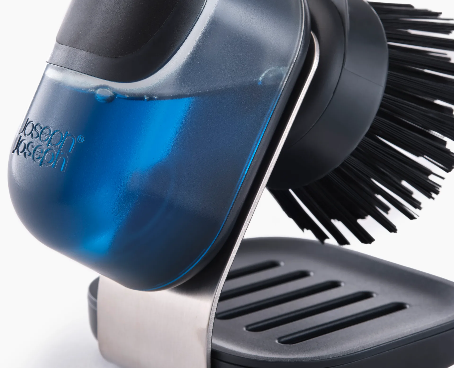 Joseph Joseph Sinktech cepillo para platos y soporte, Clear Joseph Joseph