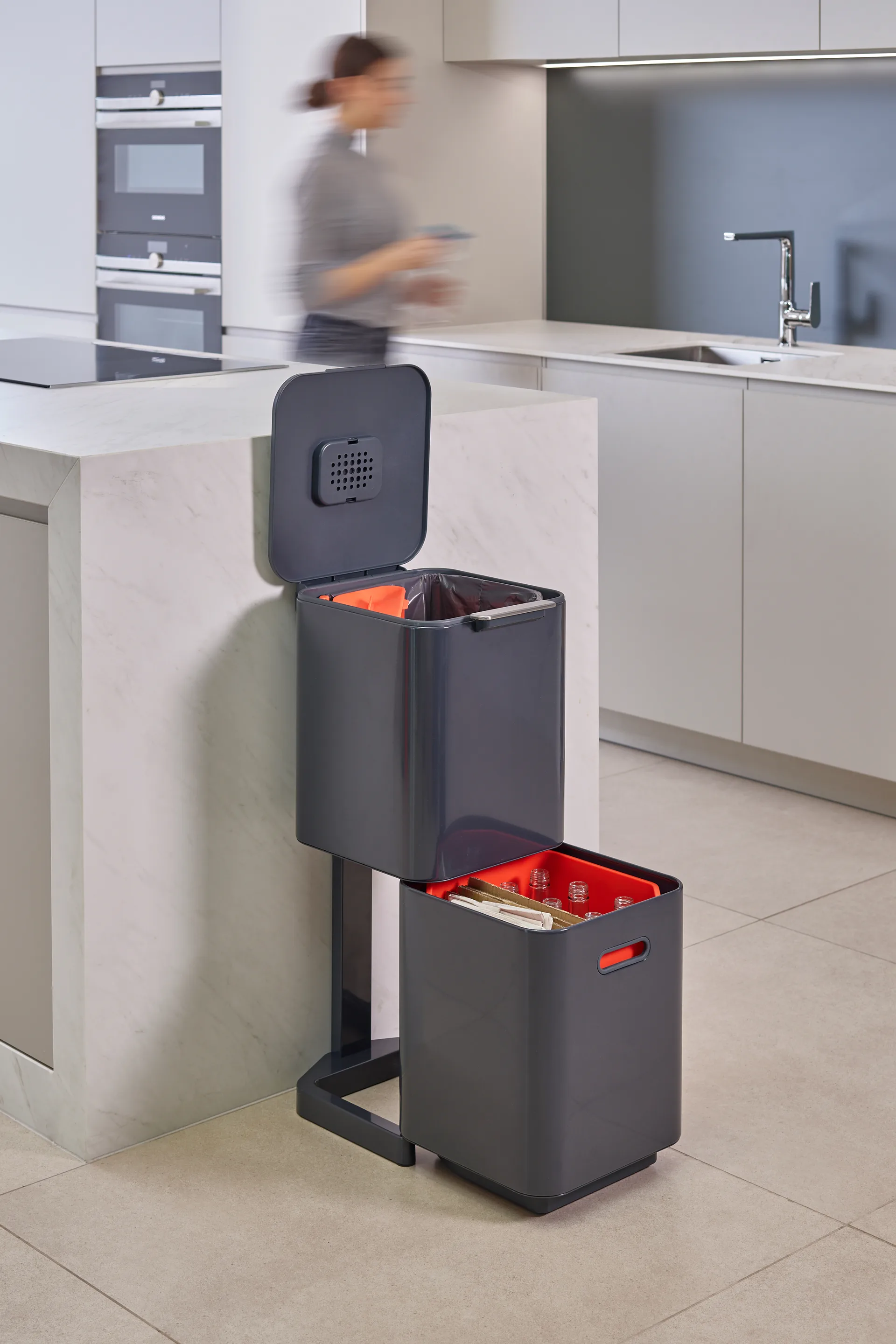 Joseph Joseph Totem Compact cubo de basura 40 L, Graphite Joseph Joseph