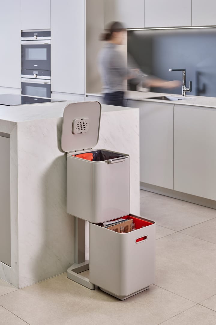 Joseph Joseph Totem Compact cubo de basura 40 L, Stone Joseph Joseph