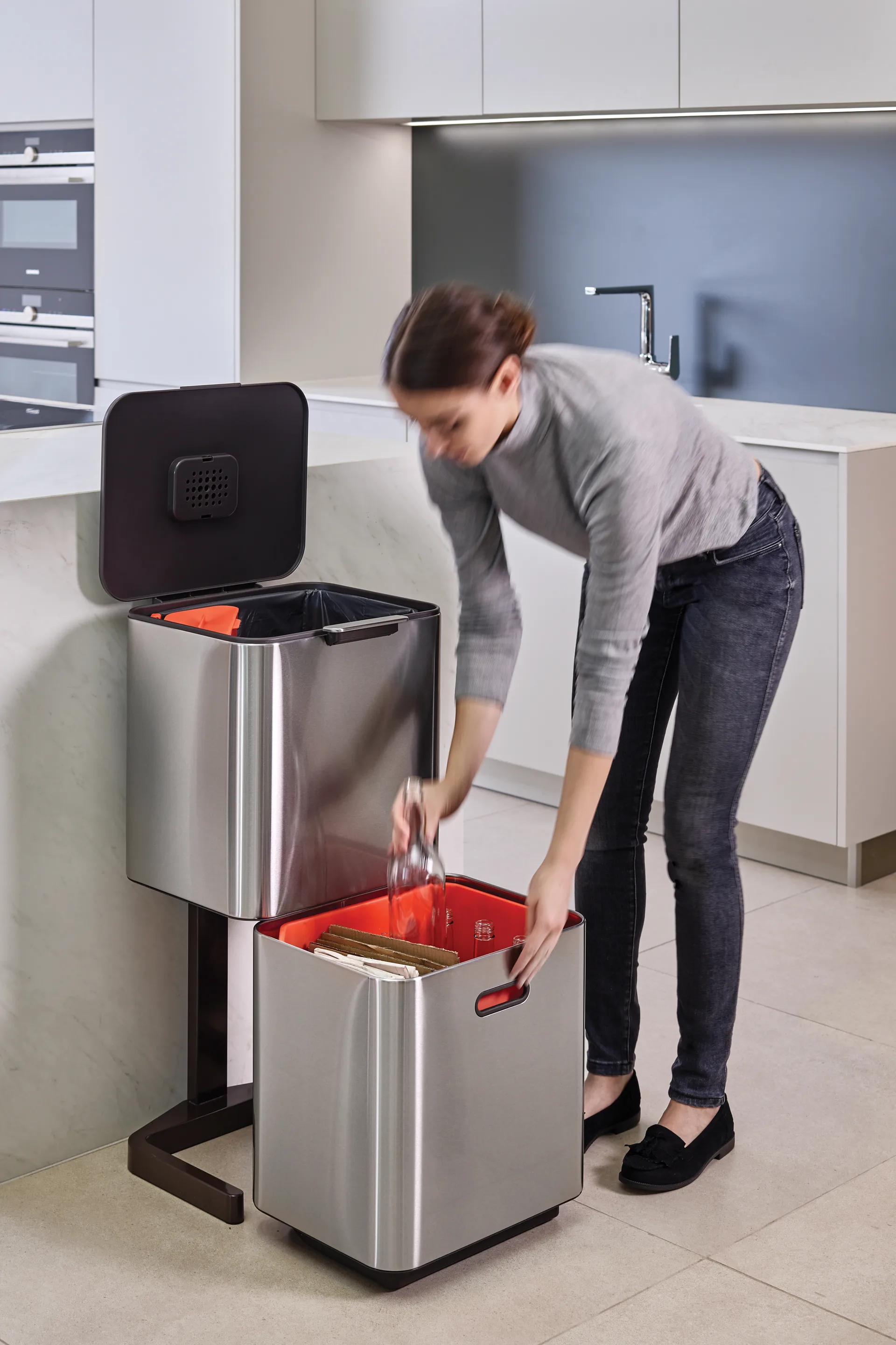 Joseph Joseph Totem Max cubo de basura 60 L, Stainless steel Joseph Joseph