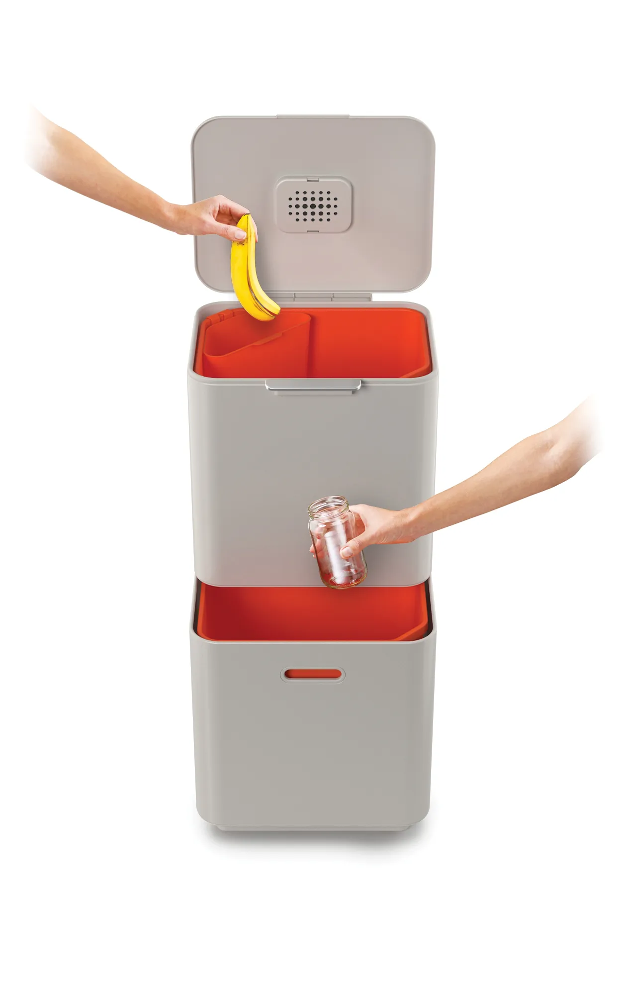 Joseph Joseph Totem Max cubo de basura 60 L, Stone Joseph Joseph