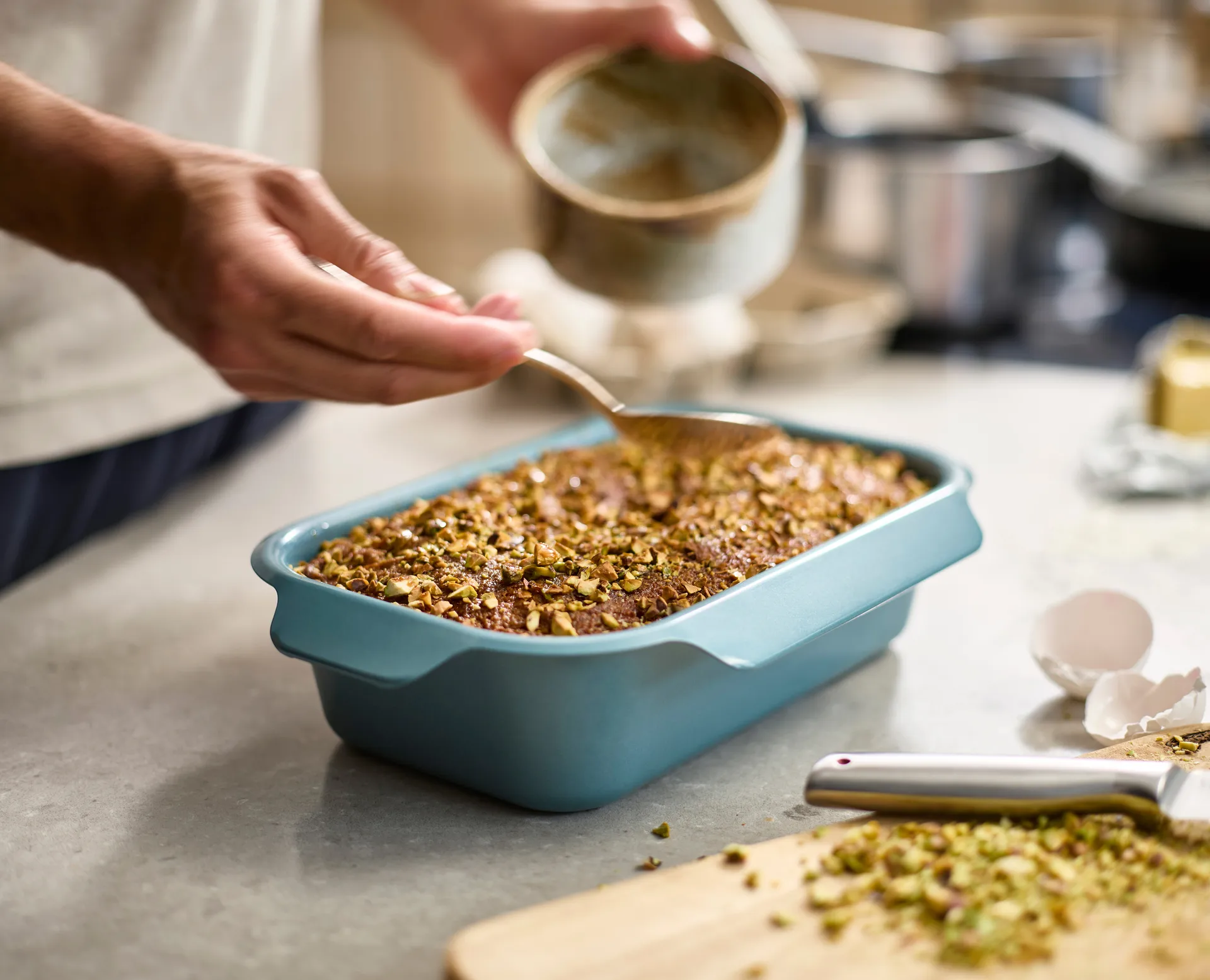 Molde para pan Nest bake 30 cm, Azul Joseph Joseph