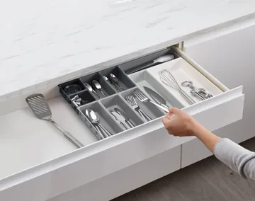 Organizador de cajones Blox 10 piezas - Gris - Joseph Joseph