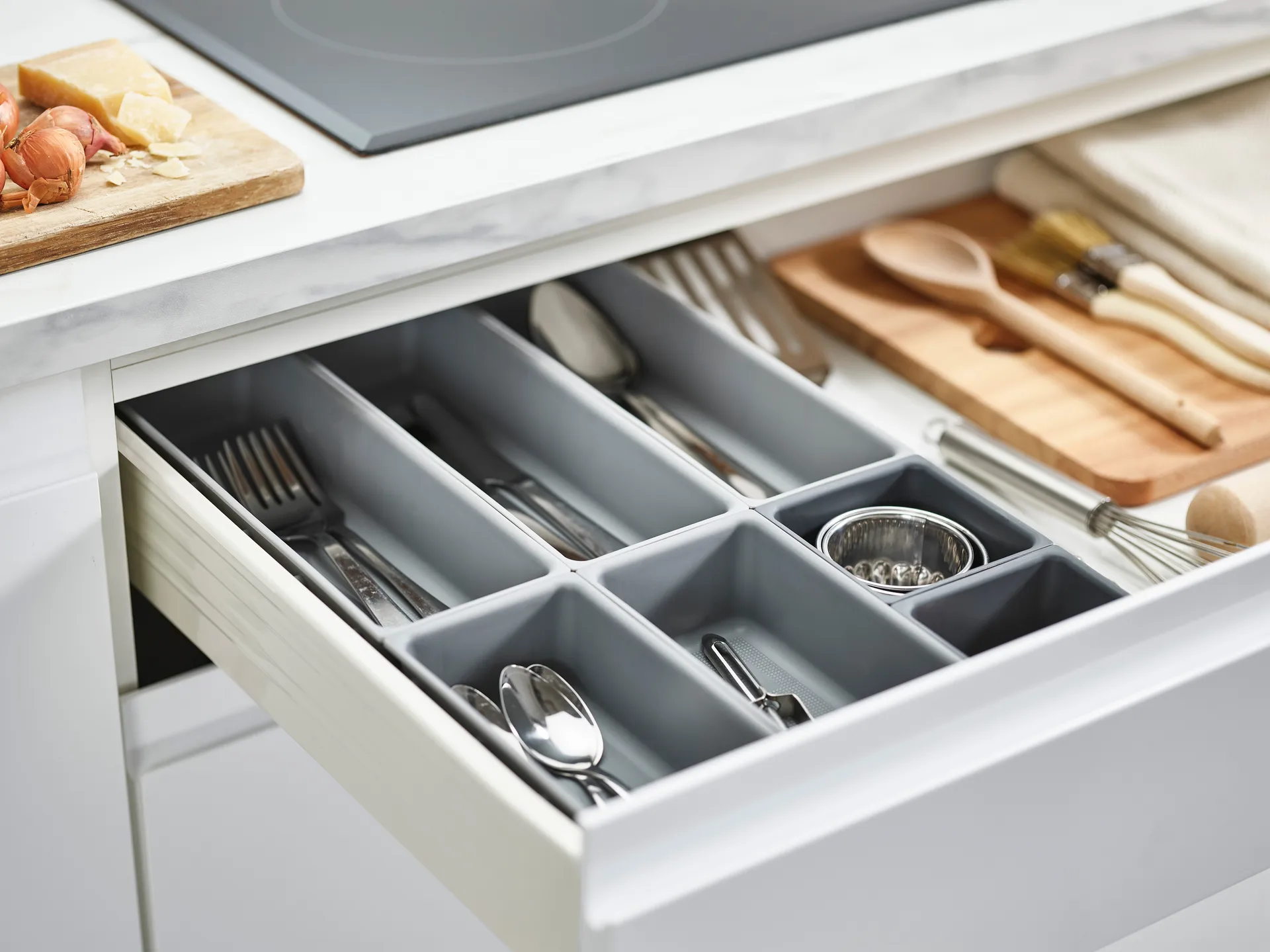 Organizador de cajones Blox 7 piezas, Gris Joseph Joseph