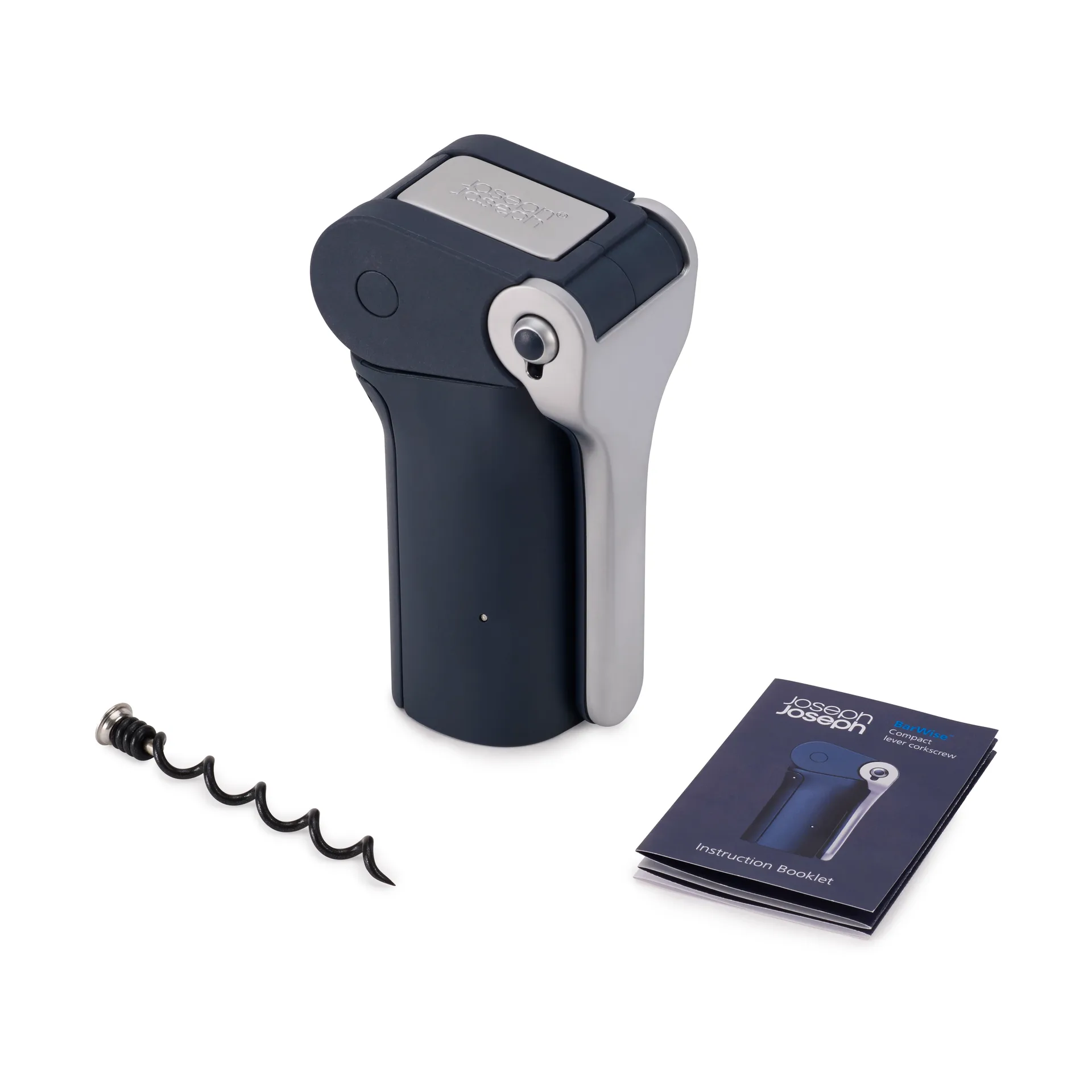 Sacacorchos de palanca Barwise compact 12,6 cm, Azul Joseph Joseph