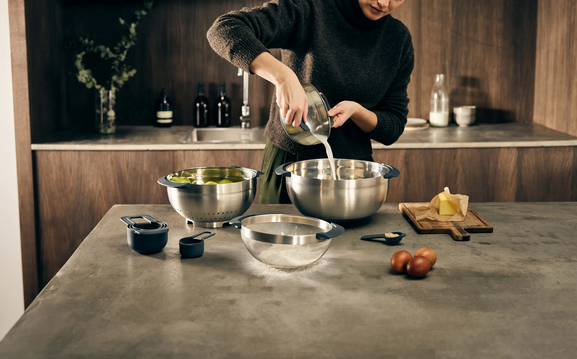 Set de cuencos Nest 9 piezas, Acero inoxidable Joseph Joseph