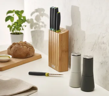 Set de molinillos de sal y pimienta Milltop 2 piezas - Gris-blanco - Joseph Joseph