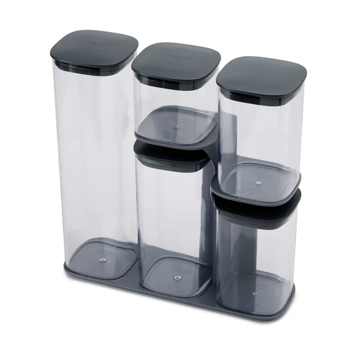 Set de recipientes Podium de 5 piezas - Gris - Joseph Joseph