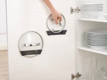 Set de sujeciones para tapas Cupboardstore 4 uds - Gris - Joseph Joseph