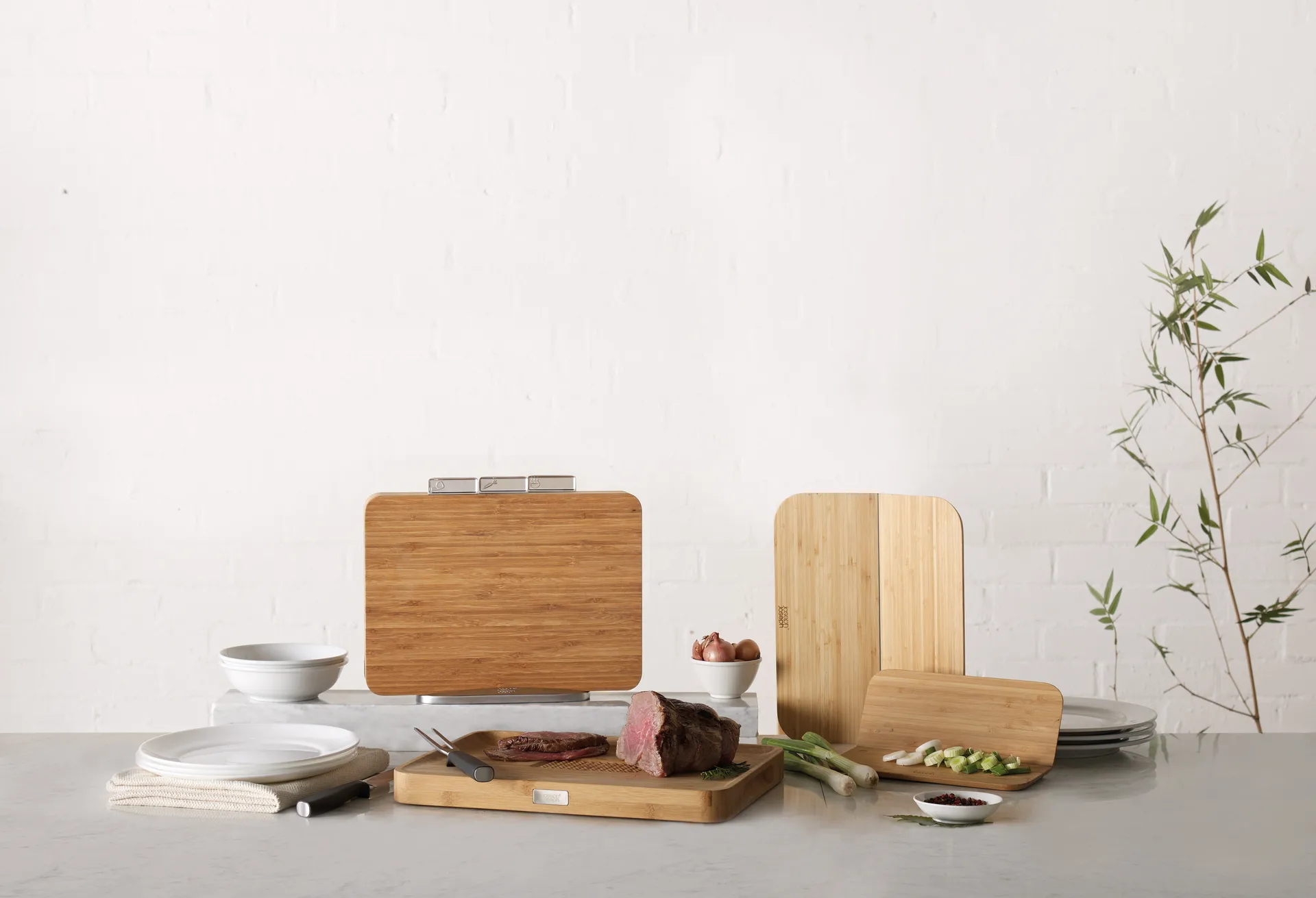 Tabla de cortar Cut & Carve, Bambú Joseph Joseph