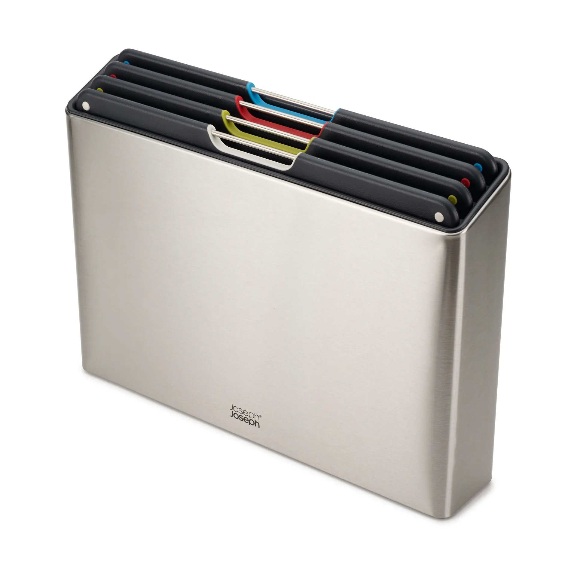 Tablas de cortar Folio steel 4 piezas, Acero Joseph Joseph