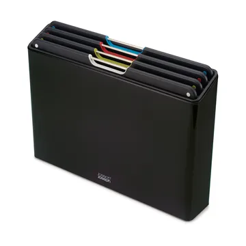 Tablas de cortar Folio steel 4 piezas - Negro - Joseph Joseph