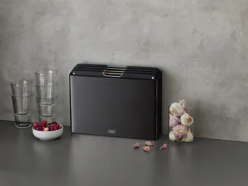 Tablas de cortar Folio steel 4 piezas - Negro - Joseph Joseph