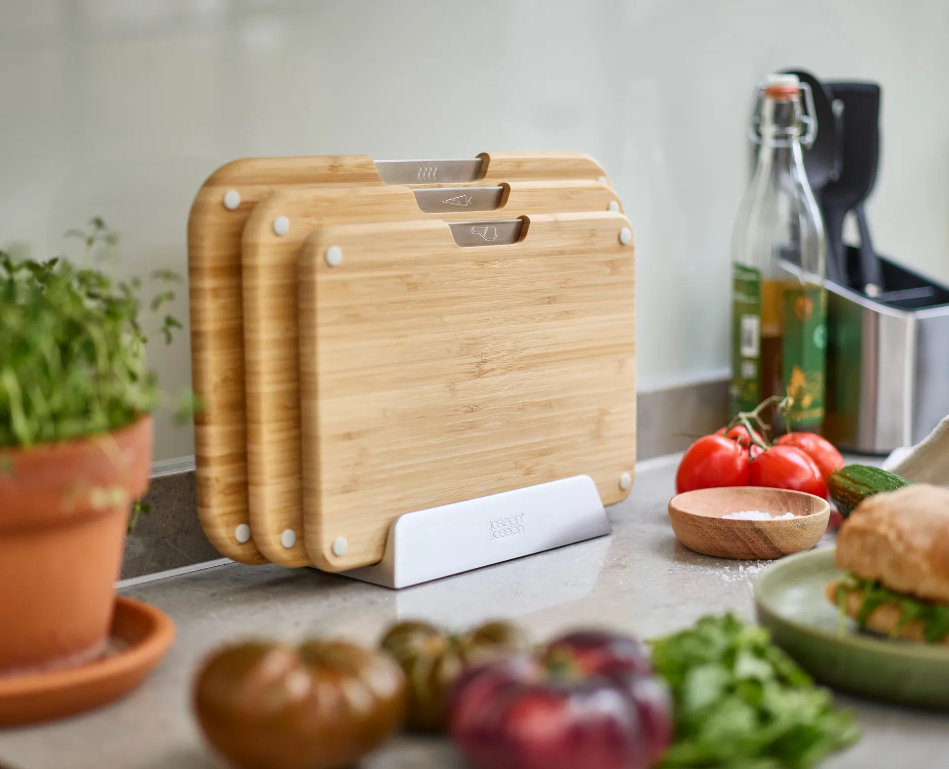 Tablas de cortar Nest 3 piezas, Bambú Joseph Joseph