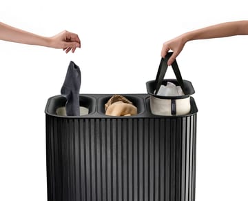 Tota Trio Luxe cesta de ropa 90 L - Black - Joseph Joseph
