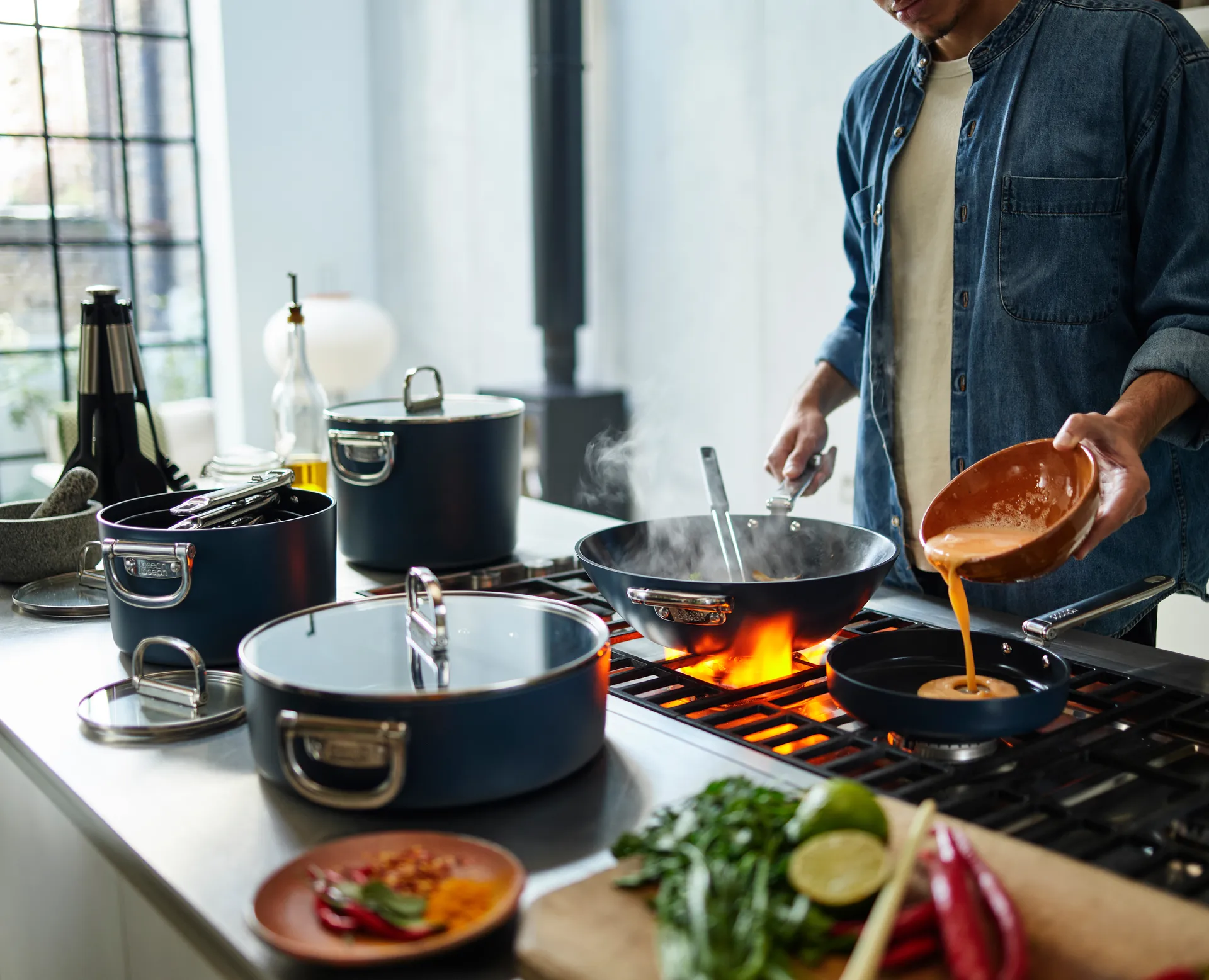 Wok antiadherente Space, Ø32 cm Joseph Joseph