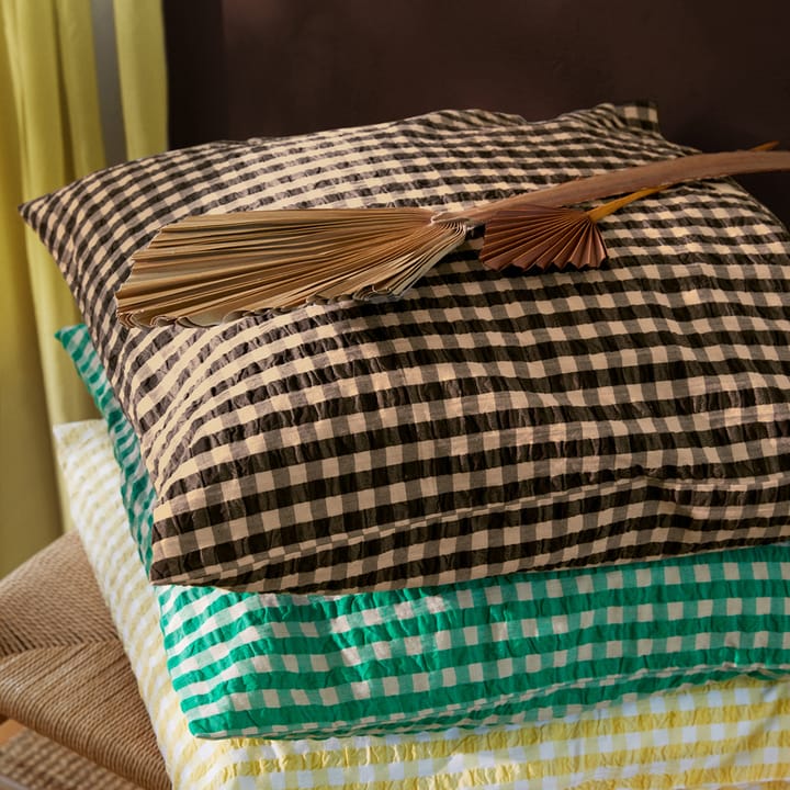Funda de almohada Bæk&Bølge 50x60 cm, Negro-arena Juna