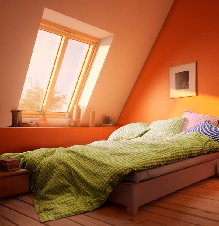 Funda de almohada Bæk&Bølge 60x63 cm, Verde-rosa claro Juna