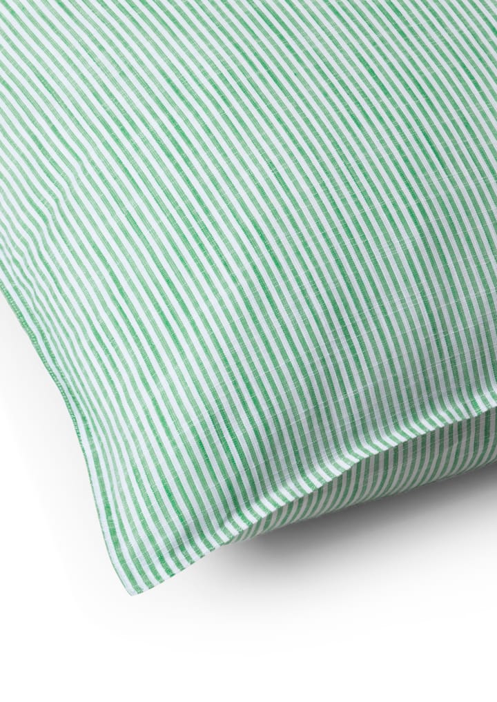 Funda de almohada Monochrome Lines 50x60 cm - Verde-blanco - Juna