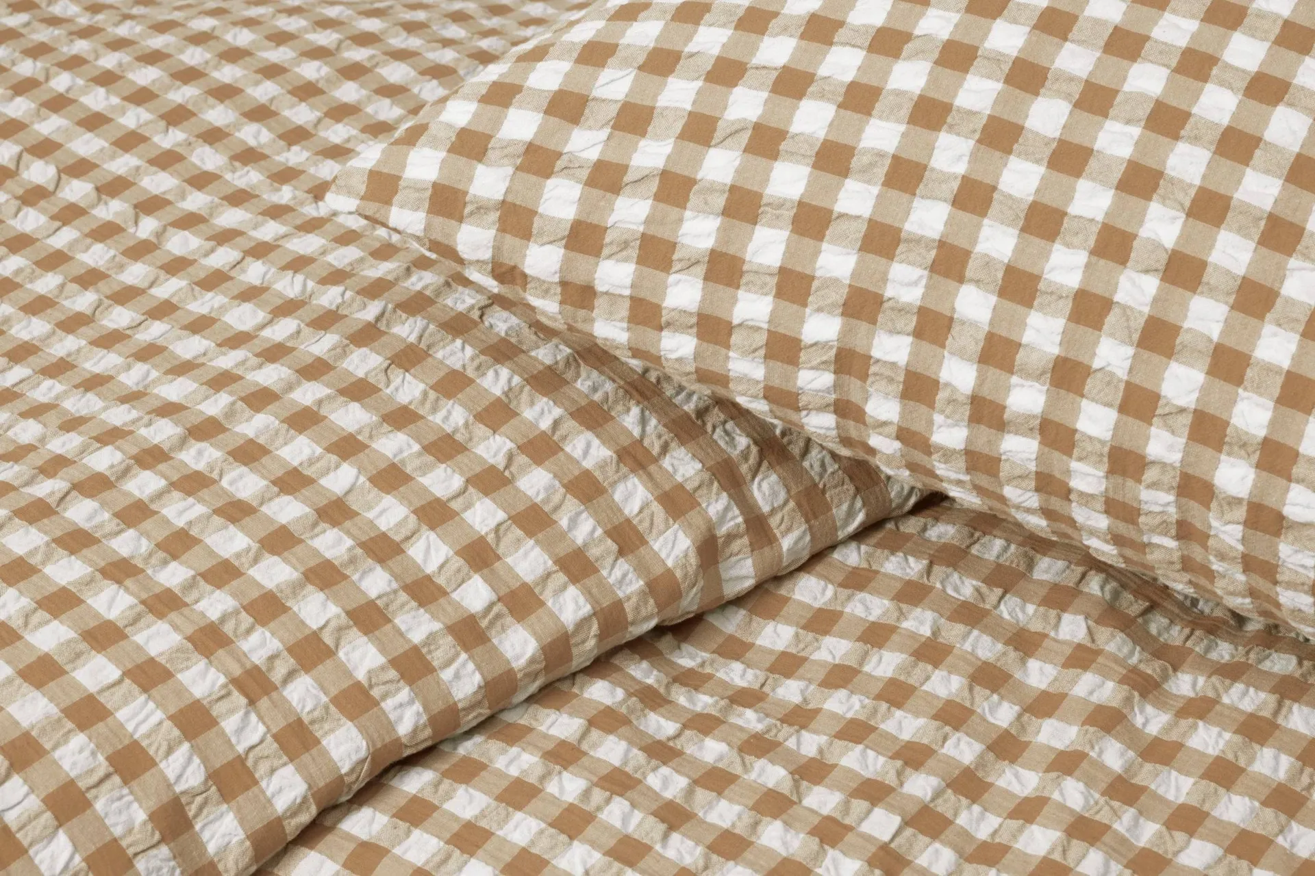 Juego de cama Bæk&Bølge 150x210 cm, Caramelo-offwhite Juna