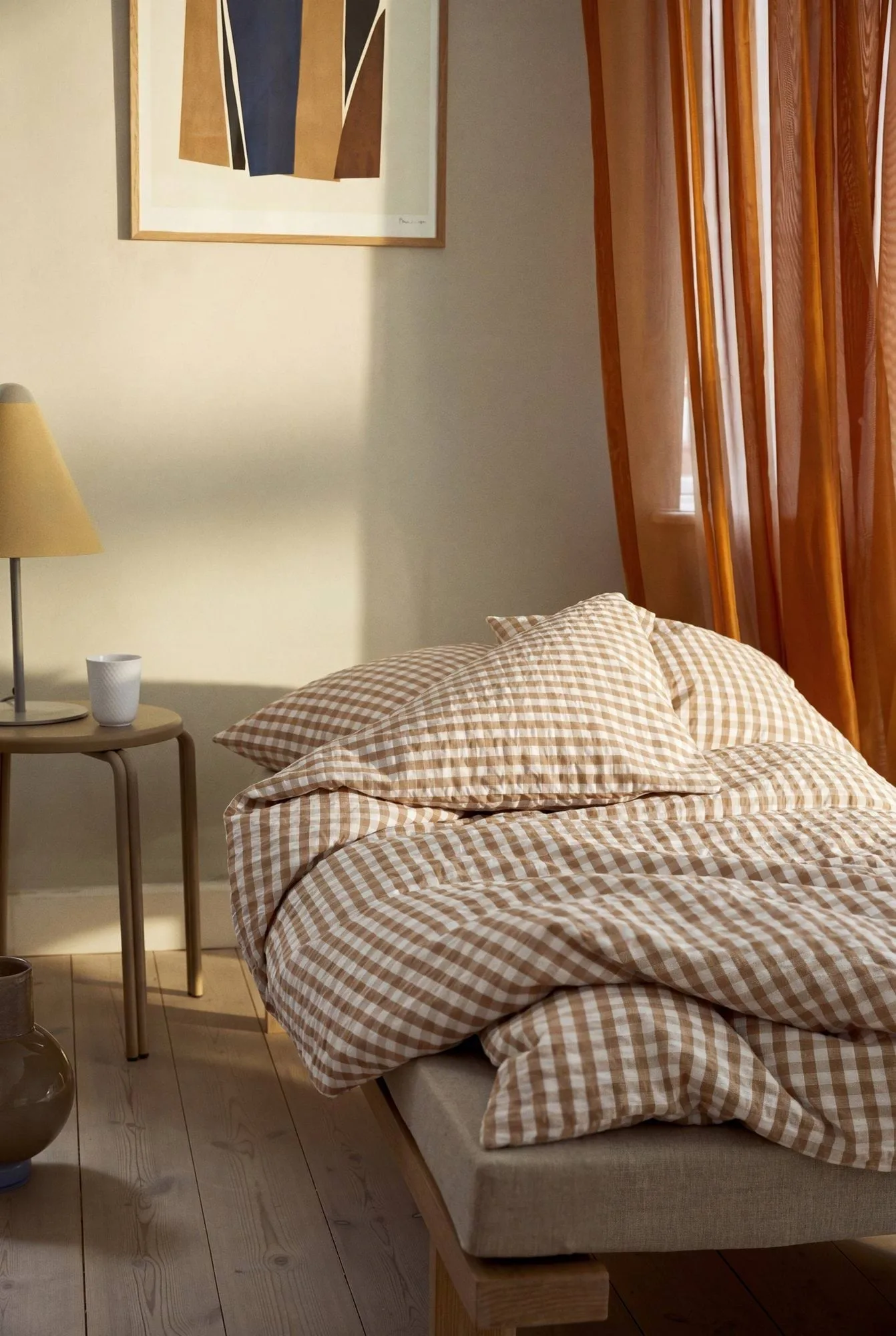Juego de cama Bæk&Bølge 150x210 cm, Caramelo-offwhite Juna